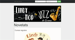 Desktop Screenshot of lindyhop.jazzdegirona.com